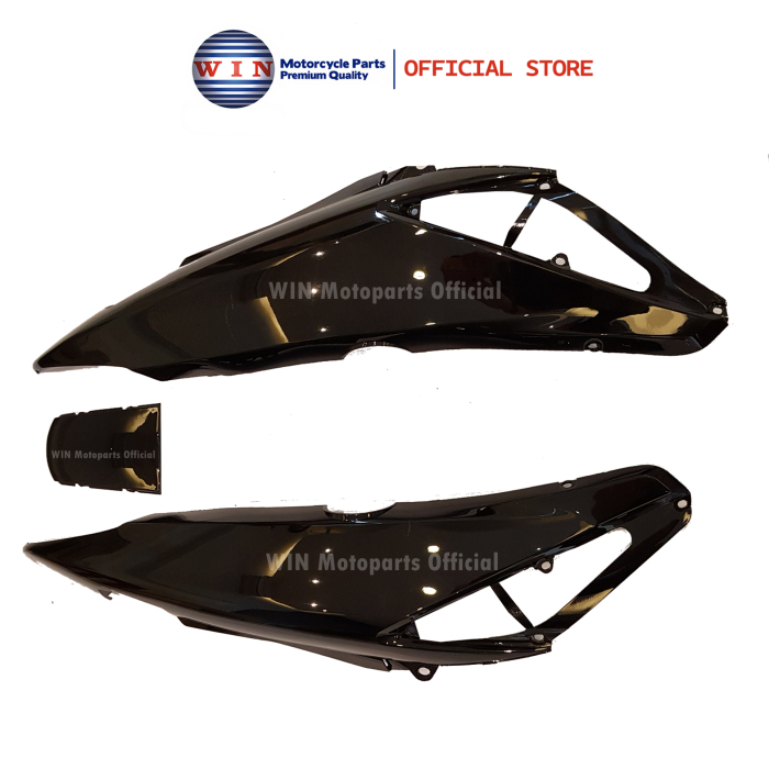WIN Cover Body + Cover Stop Honda Supra X 125 2006 / SUPRA X 125 2007 Hitam