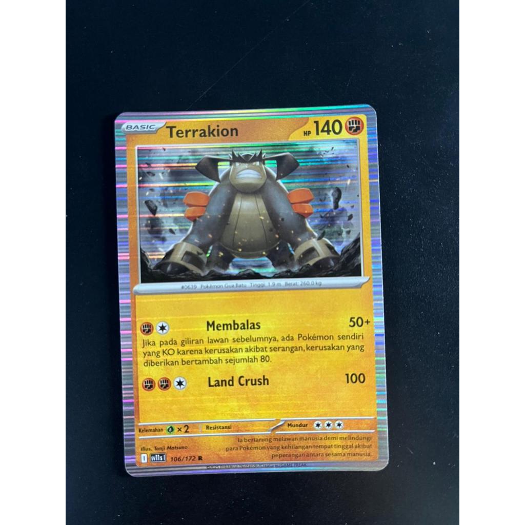 Terrakion - Holo - Kartu Pokemon Indonesia