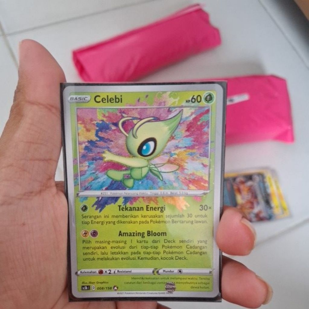 Celebi Amazing Rare Pokemkn TCG Indonesia