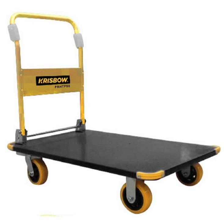 Platform Hand Truck 500 kg Steel Krisbow 10548174 Troli 500 kg Trolley 500 kg Troli Besi Troli Krisb