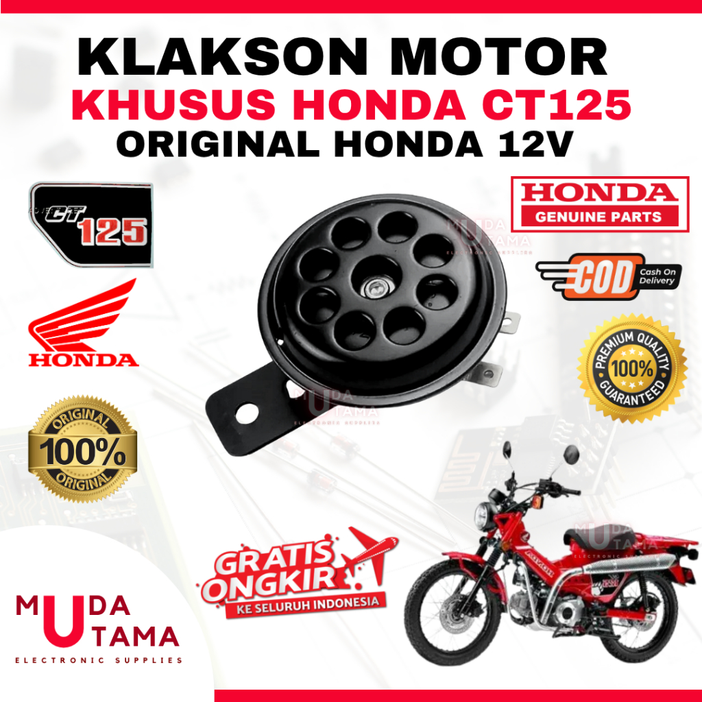 Klakson HONDA CT125 - ORIGINAL HONDA | Klakson Motor HONDA CT125 | Klakson CT125 Original | Klakson 