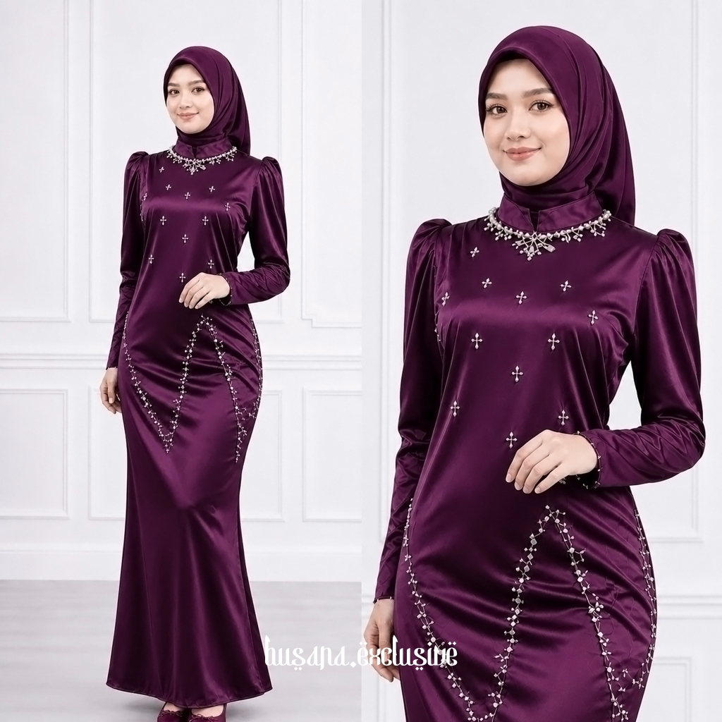 Aurelia Dress Mermaid Premium - Dress Duyung Kondangan Lamaran Wisuda Kekinian Simple dan Elegant