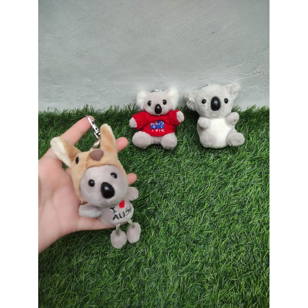 Boneka gantungan kunci/ gantungan tas/ bag charms koala original oleh-oleh souvenir Australia