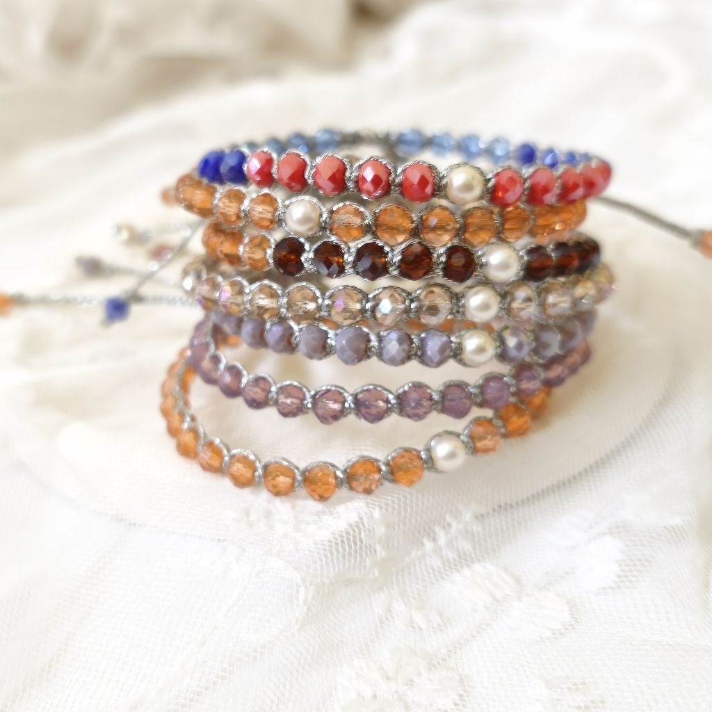 PART 8 • KRISTAL 4mm • BRACELET MODEL SAMAPURA TALI SILVER