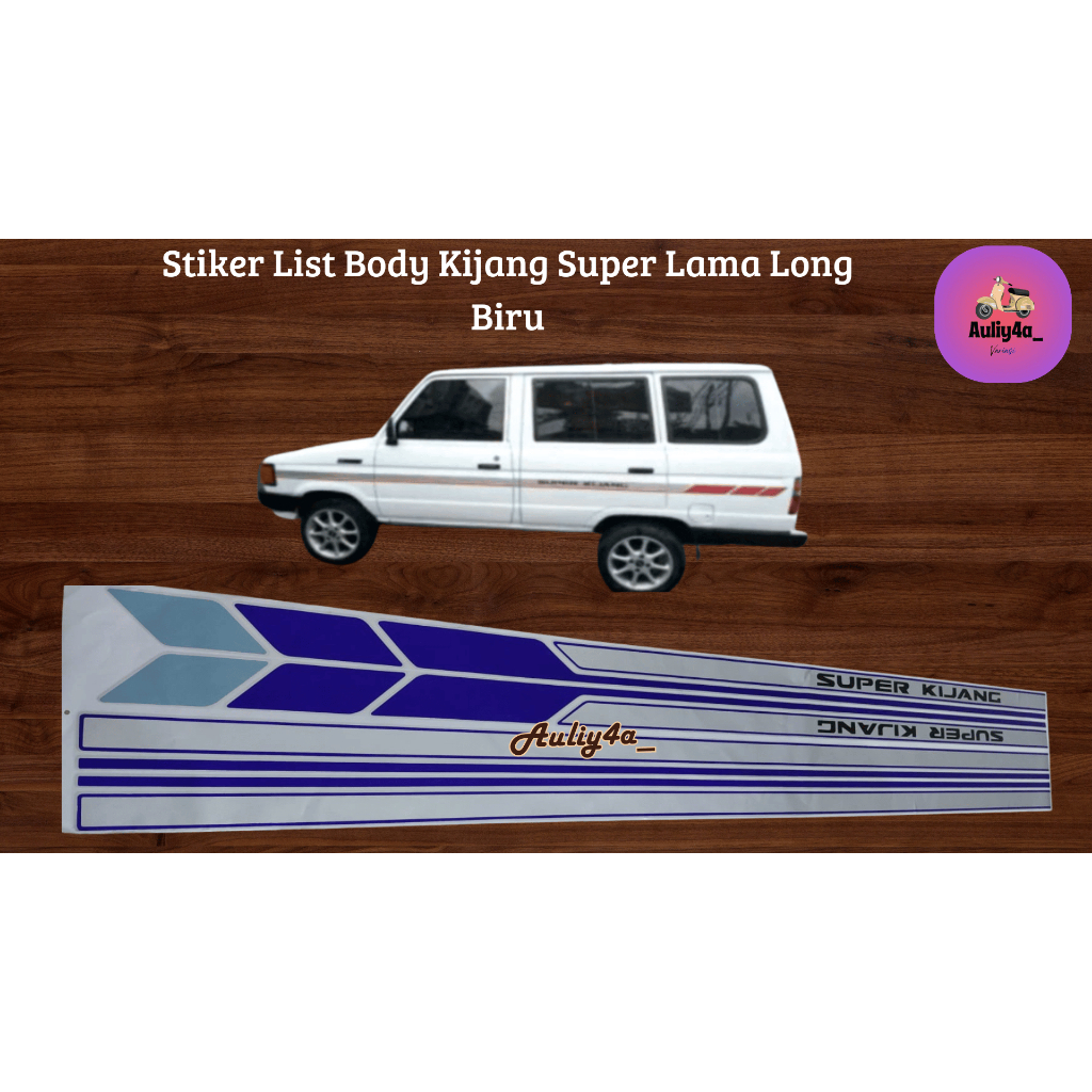 Stiker mobil kijang super/Sticker Lis body Kijang Super long