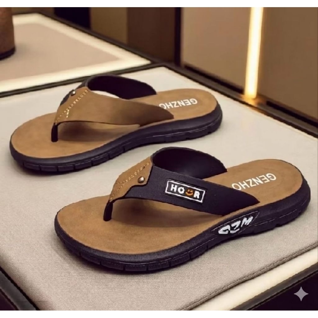 sandal jepit pria sandal karet mewah GENZHO anti slip