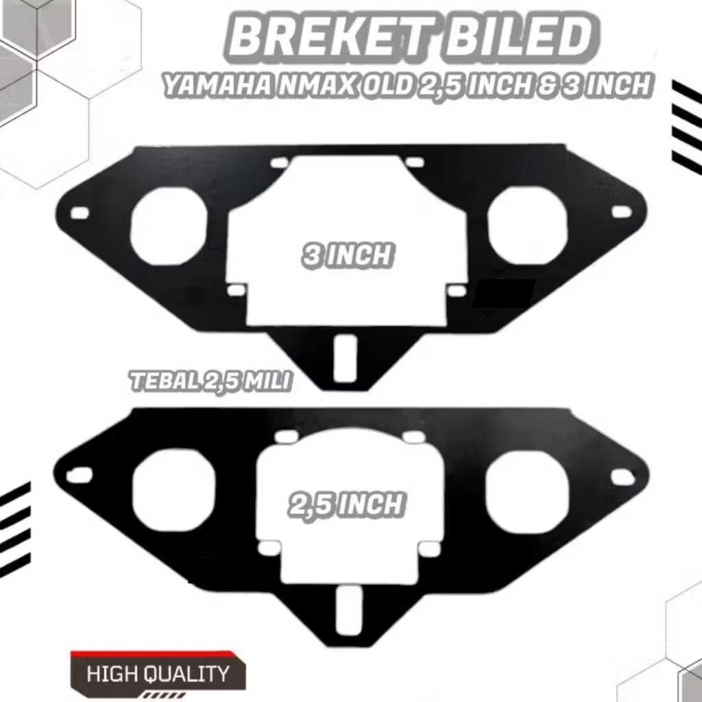 Breket Dudukan Lampu Projie Biled 2,5 Inch 3 Inch Nmax Old Nmax Lama Breket Biled AES Cr7 Vinyx Ibri