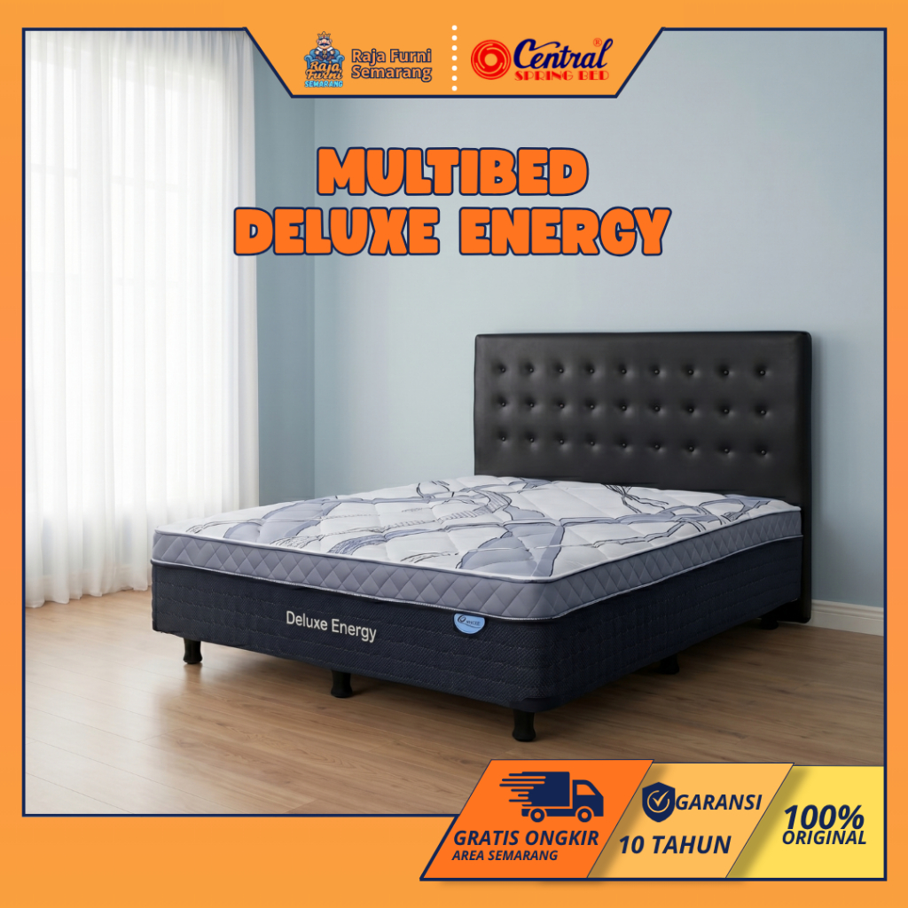 CENTRAL SPRING BED DELUXE ENERGY MULTIBED ORTHOPEDIC Springbed Tanpa Divan Gratis Ongkir Semarang