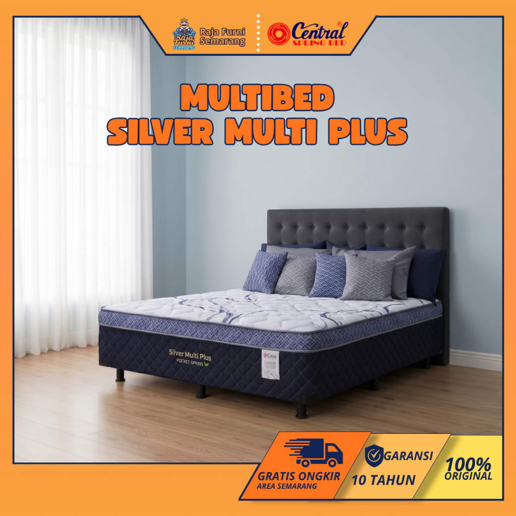 CENTRAL SPRING BED SILVER MULTI PLUS POCKET SPRING