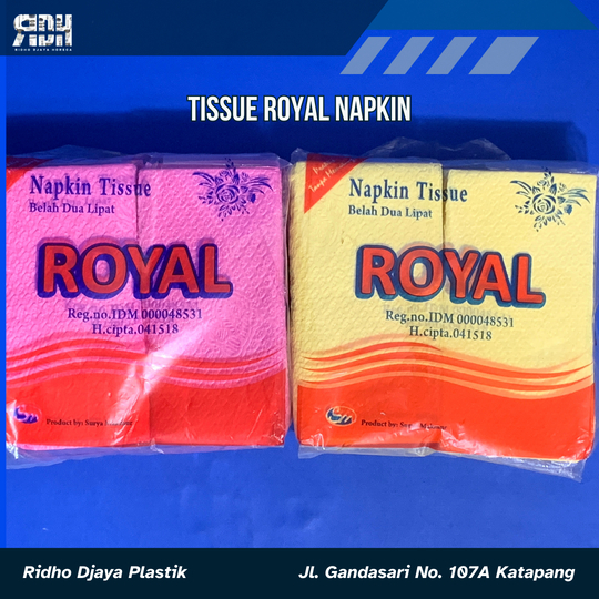 Tissue Royal Napkin - Tissue Makan Warna - Warna Random - Tissue Piring