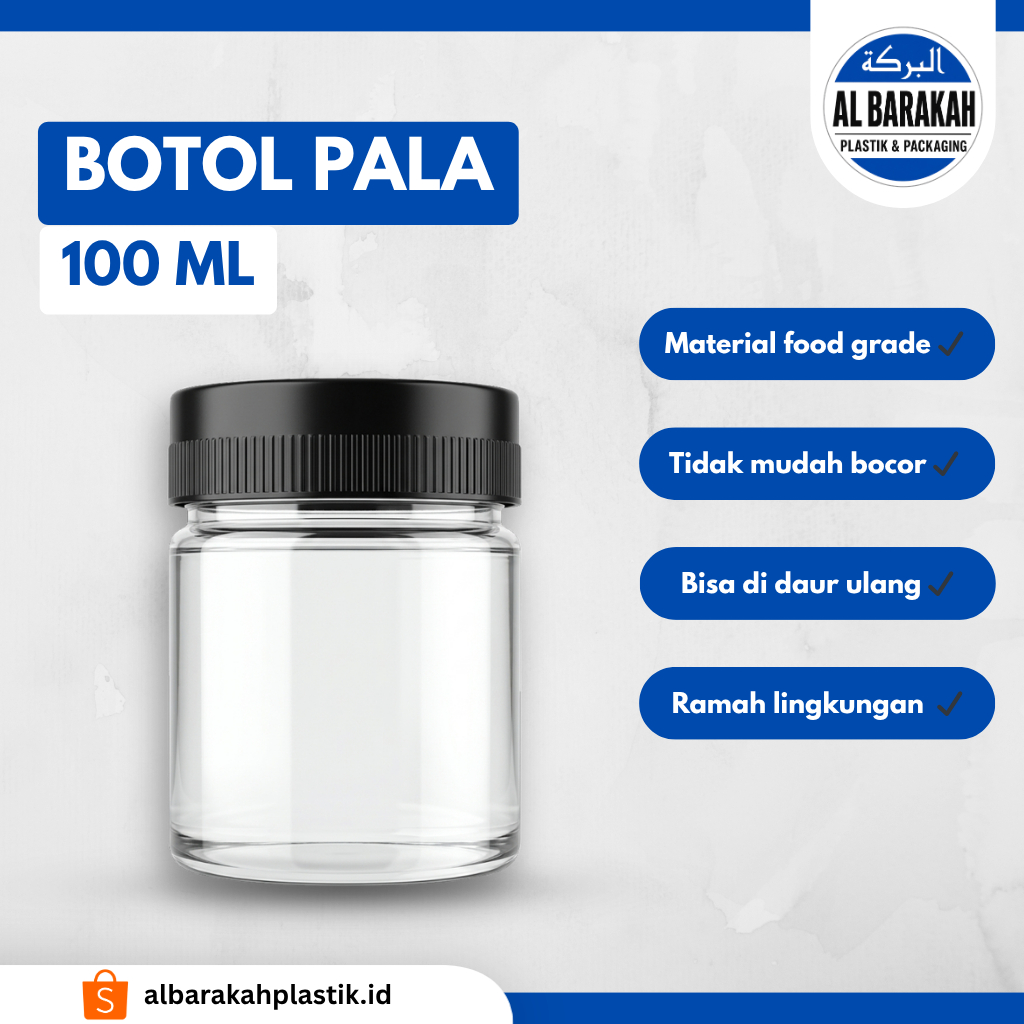 Botol Plastik Pala 100 ML Botol Plastik Sambal | Al Barakah Plastik