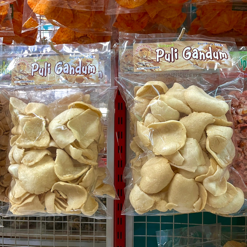 KERUPUK PULI GANDUM MATANG 150 GR KEPALA SINGA | CAMILAN OLEH OLEH SURABAYA SNACK MAKANAN RINGAN KRU