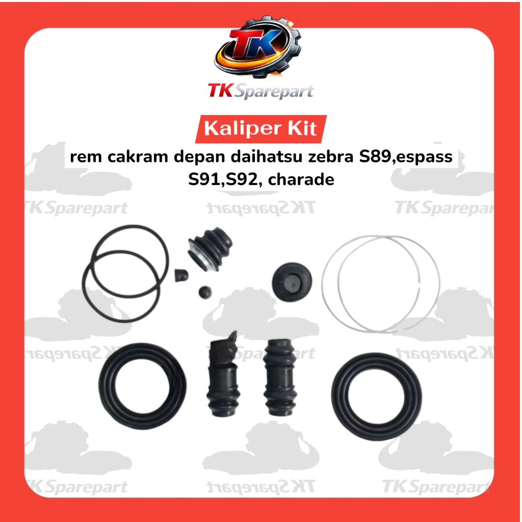 Kaliper Kita Seal Karet Rem Cakram Depan Mobil daihatsu zebra S89,espass S91,S92, charade