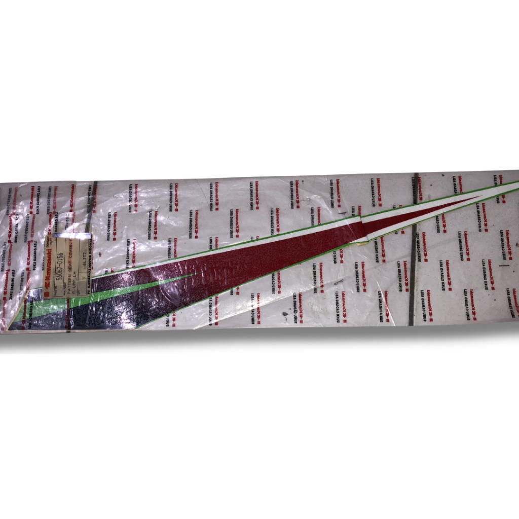 Stiker Body Striping Sayap Depan Kiri Atas Pattern Seat Cover FR UPP LH Kawasaki Blitz R Joy Origina