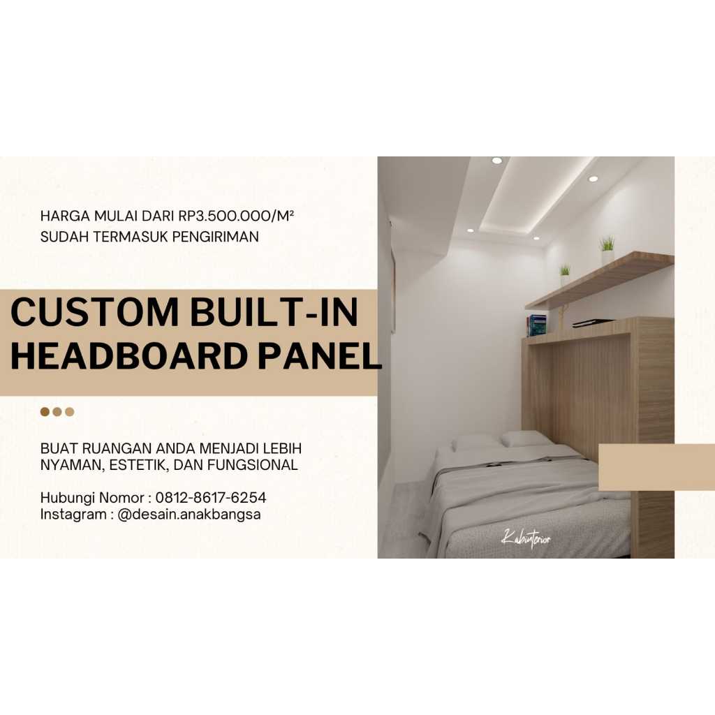 Custom Built-in Headboard Panel