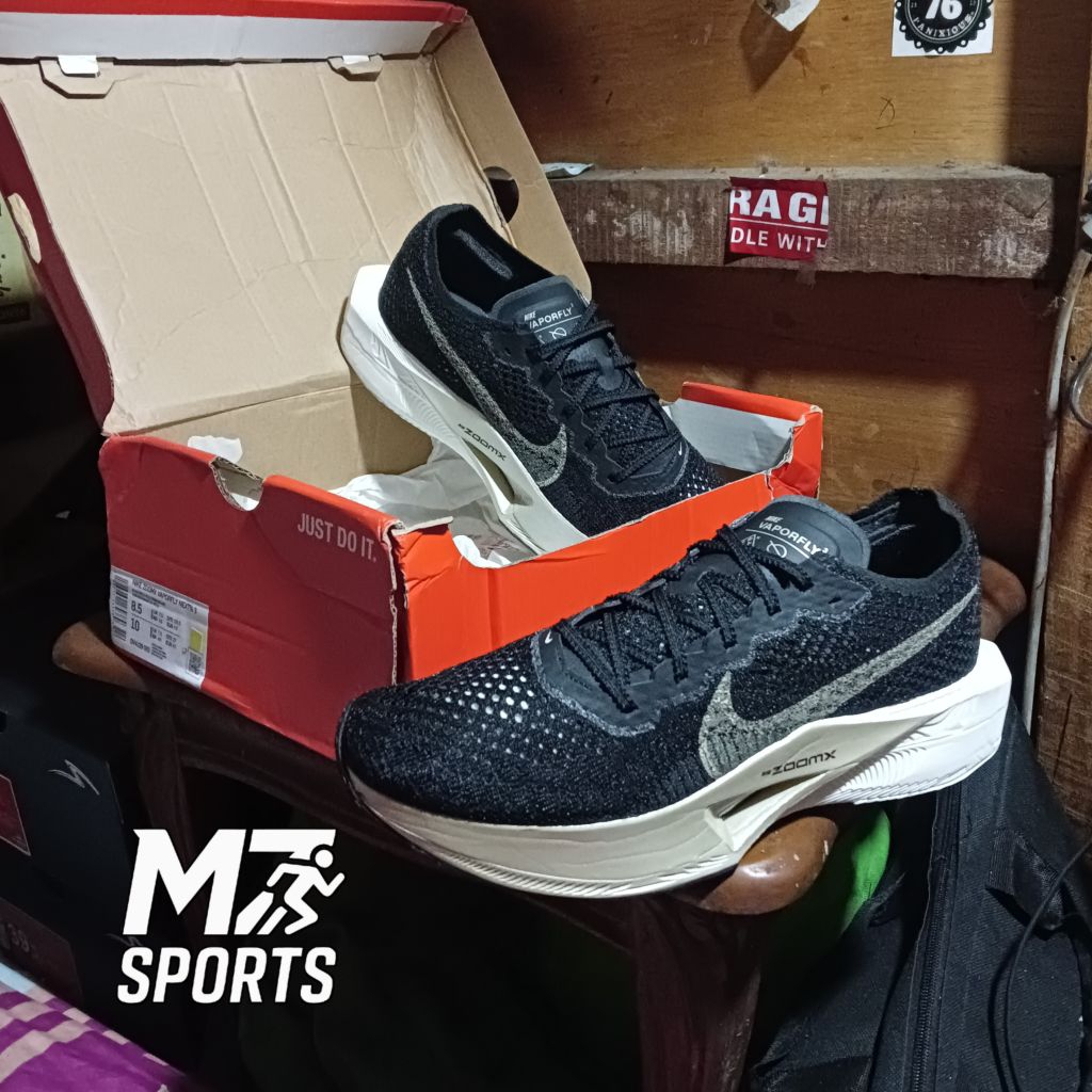 By Mz Sport Sepatu Lari Nike ZoomX Vaporfly Next % 3 Ukuran 42 fit 41 New Original
