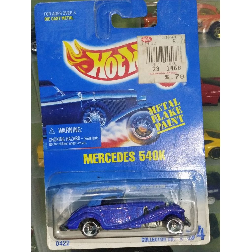 Hotwheels Mercedes 540K Blue