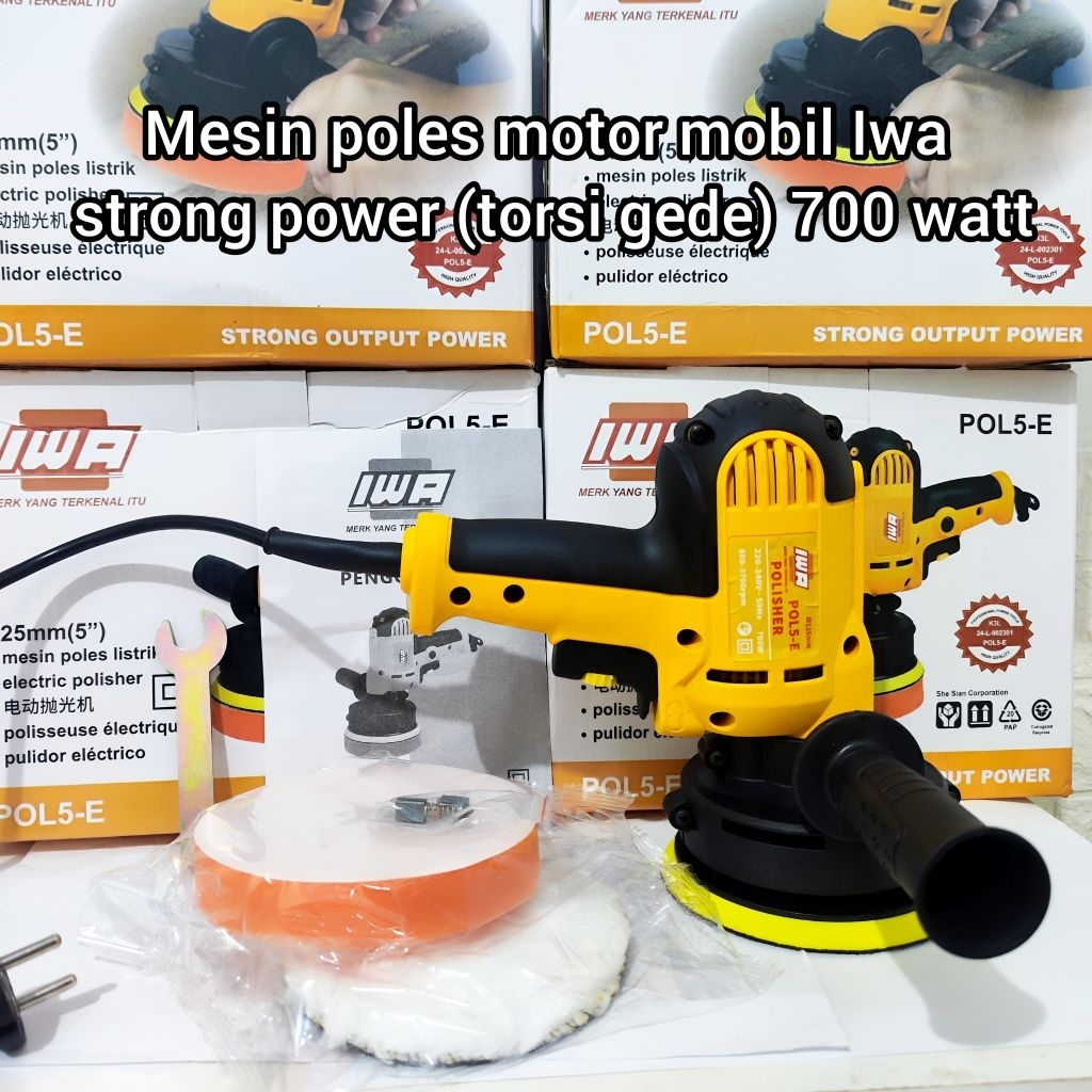 Mesin poles lwa Motor mobil strong power langsung bisa pakai (torsi gede) 700 watt