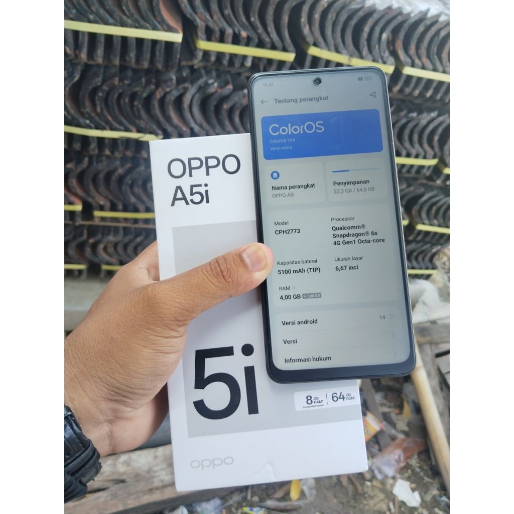 OPPO A5i RAM 4/64GB SECOND
