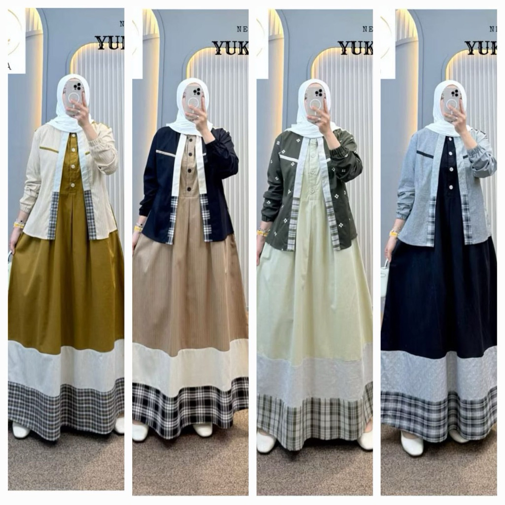 GAMIS KATUN KOMBINASI SYAINA BY SEMUT ORIGINAL