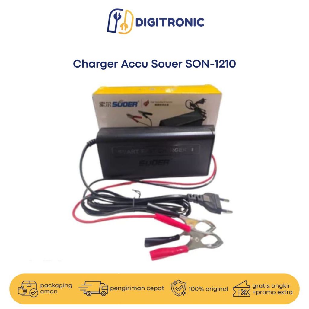 Charger Accu Cas Aki Smart Fast Charger Souer SON-1210 10A