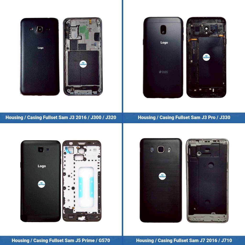 Housing / Casing Fullset Samsung J3 2016 - J300 - J320 - J3 Pro J330 - J5 Prime G570 - J7 2016 J710