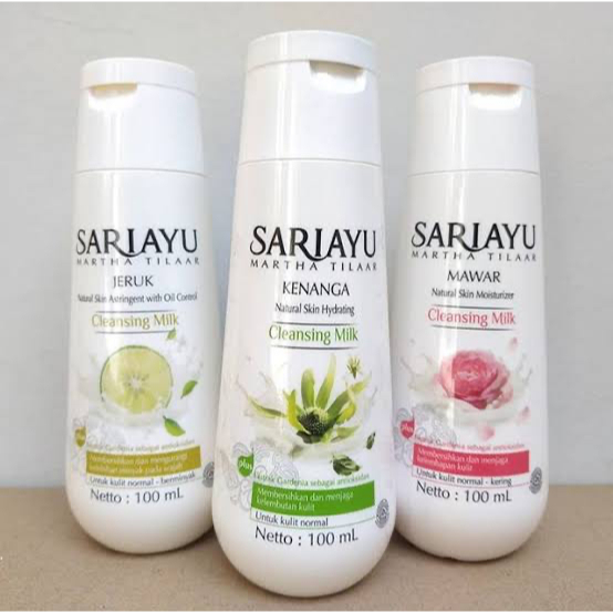 susu pembersih sari ayu 150ml wajah make up milk cleanser