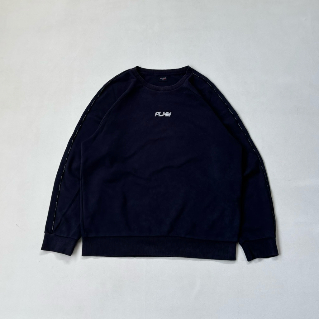 Crewneck Polham Taped Navy Sweatshirt
