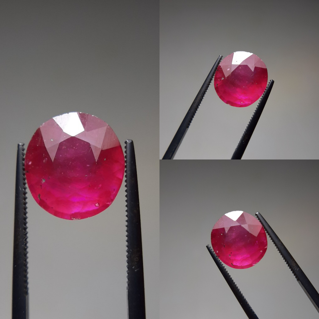Natural Ruby Pinkish Red Atau Warna Merah Fanta Batu Ruby Merah Bukan Sapphire Safir Emerald Jamrud 