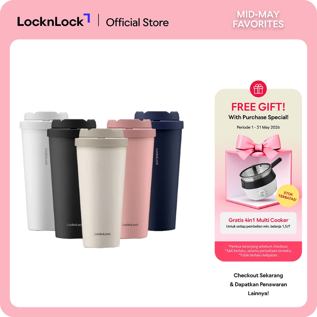 LocknLock One Touch Clip Tumbler 550ML - LHC3249