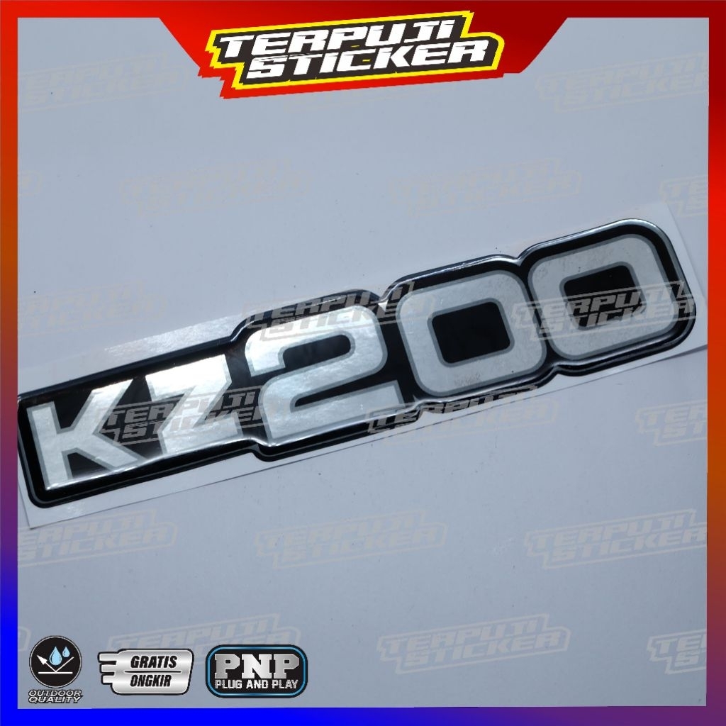 emblem timbul kawasaki KZ200/emblem timbul binter mersi/emblem box aki kz200
