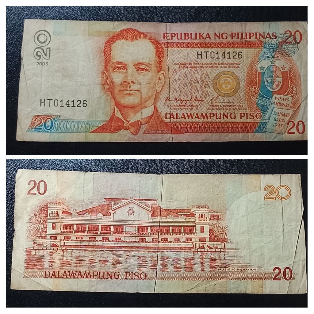 uang asing Philipina 20 piso p3488