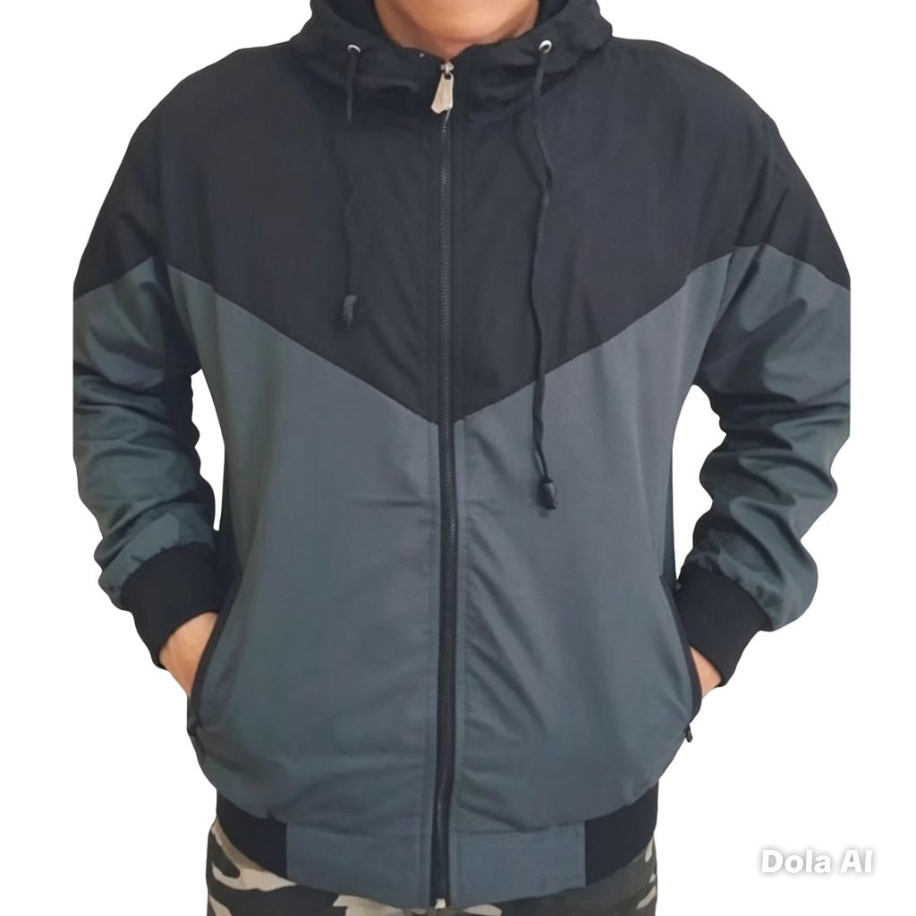 COD/Jaket Parasut WINDRUNNER Casual OLAHRAGA Sport Original pria&wanita
