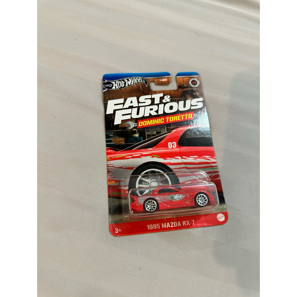 Hotwheels rx7 fast and furious fnf edisi dominic toreto 2024 merah jdm