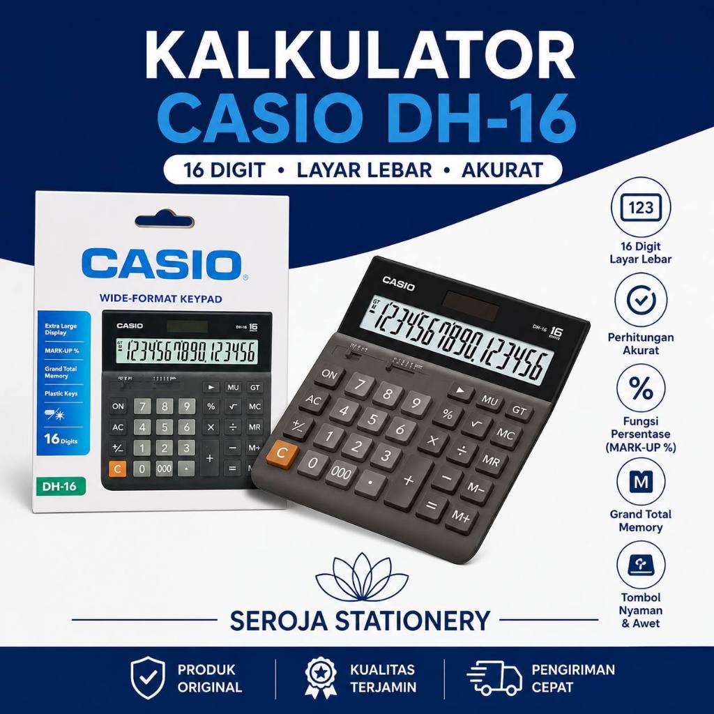 KALKULATOR CASIO DH-16 | 16 DIGIT