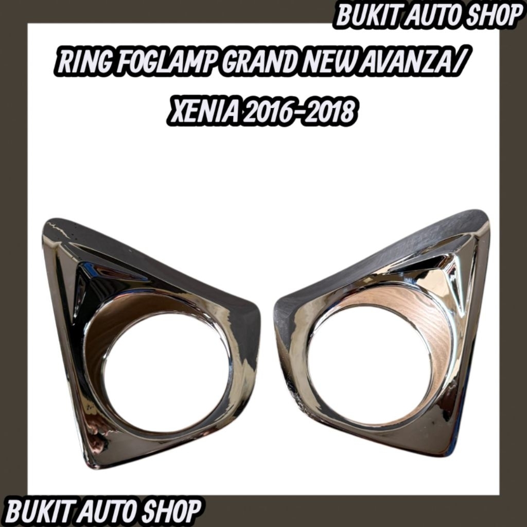 COVER FOGLAMP GRAND ALLNEW AVANZA XENIA RING FOG LAMP CHROME ALLNEW GRAND AVANZA XENIA 2016-2018 ORI