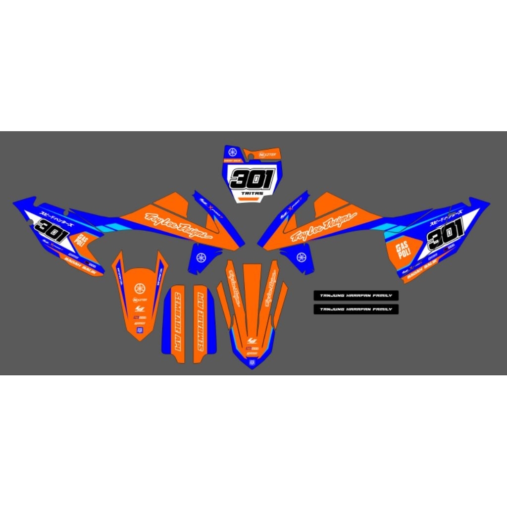 DECAL CUSTOM KTM 85 LAMINASI PRIZMA PREMIUM