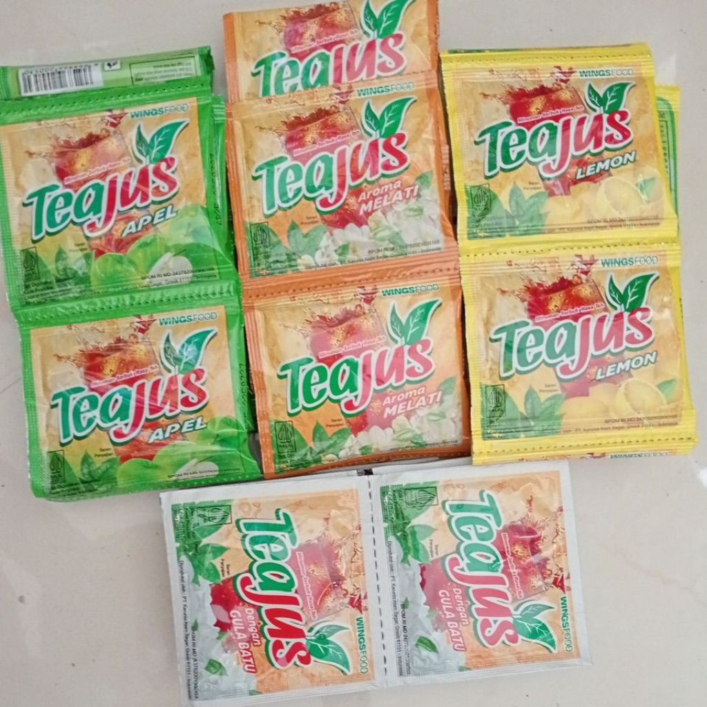 MINUMAN BUBUK TEAJUS/FRENTA/SEGAR DINGIN 1 RENCENG