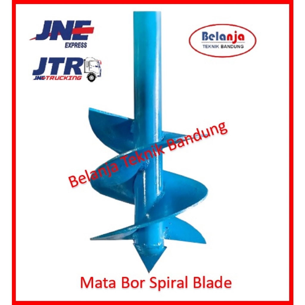 Mata Bor Spiral 20cm 8 Inchi untuk Bor Tanah