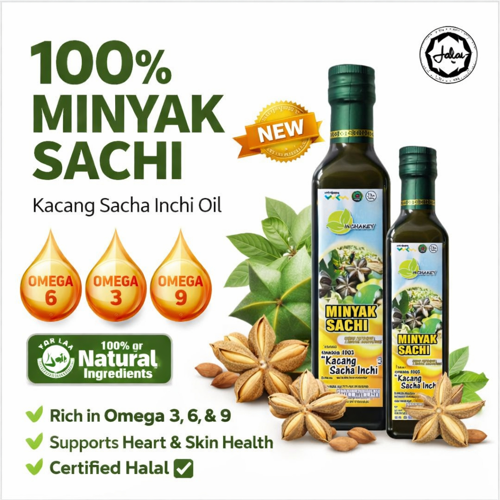minyak sacha inchi 250ML minyak sacha inchi oil minyak sanca inci