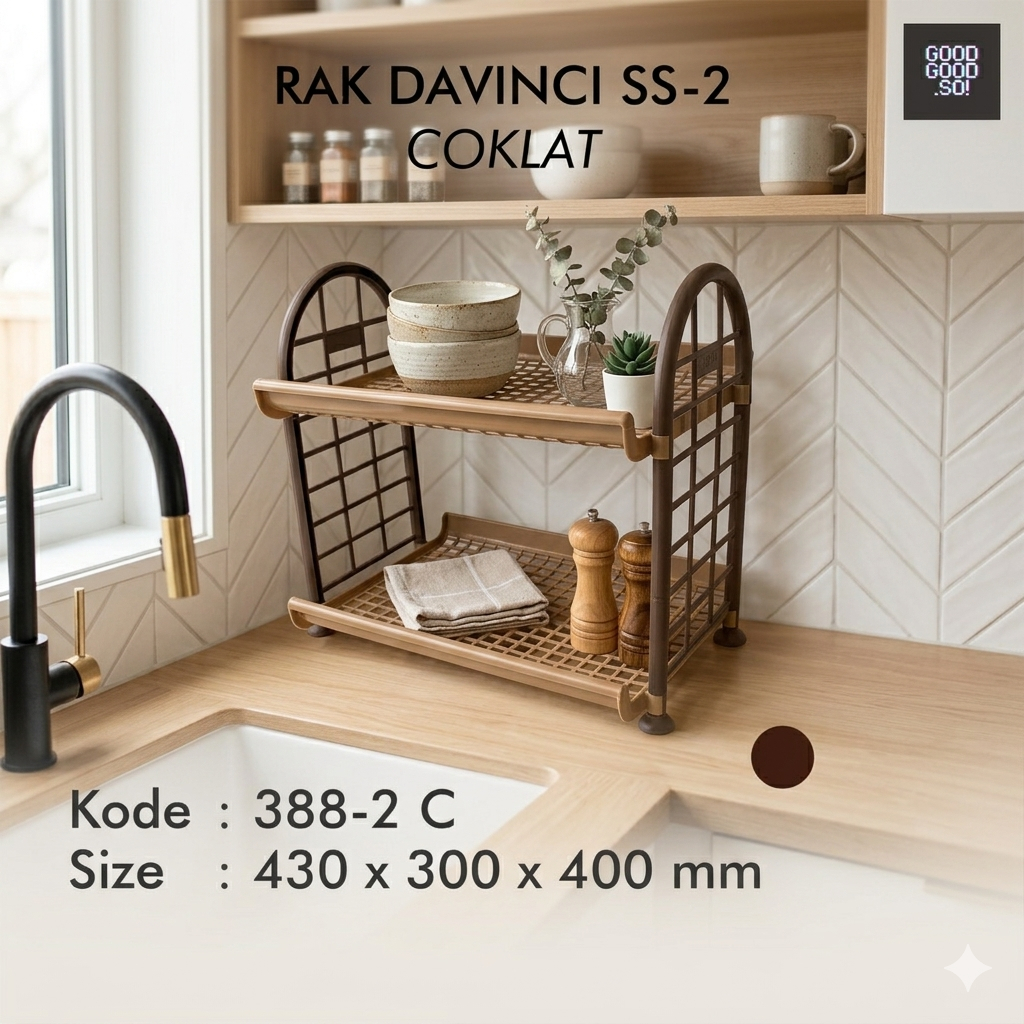 RAK DAVINCI SUSUN 2 / RAK SERBAGUNA SUSUN 2 / RAK PENYIMPANAN PLASTIK