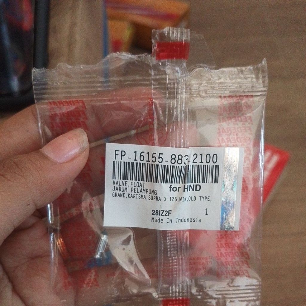 Jarum pelampung ventilator karbu win prima grand supra 100 125 karisma revo FP-16155-883-2100 ori FE