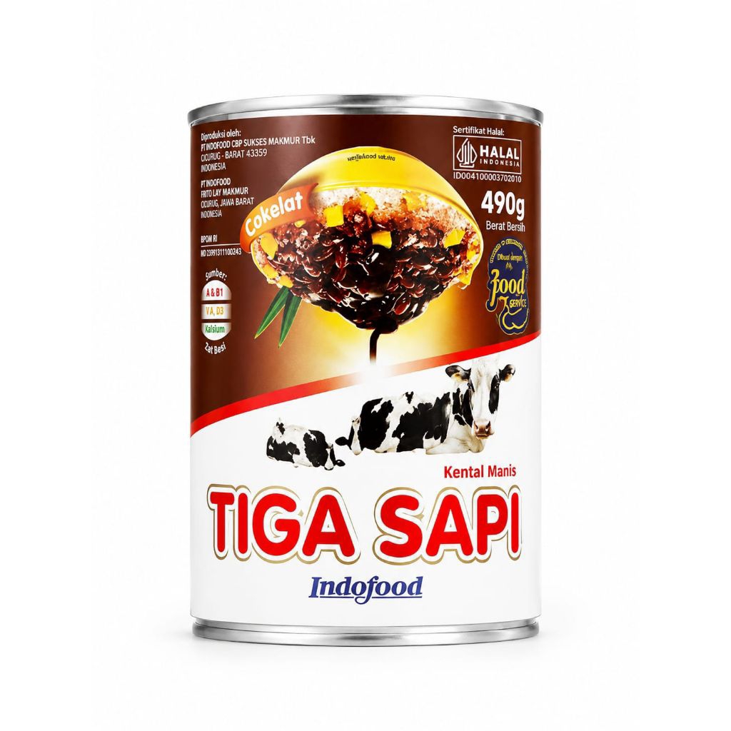 Skm tiga sapi coklat 480 gr