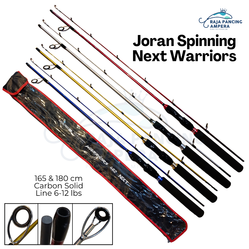 Joran Spinning Next Warriors Stik Pancing Lentur Solid Carbon