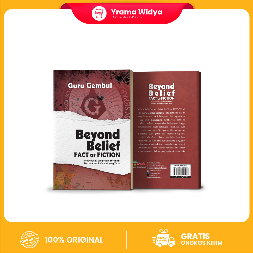 Yrama Widya - Buku Beyond Belief: Fact or Fiction by Guru Gembul