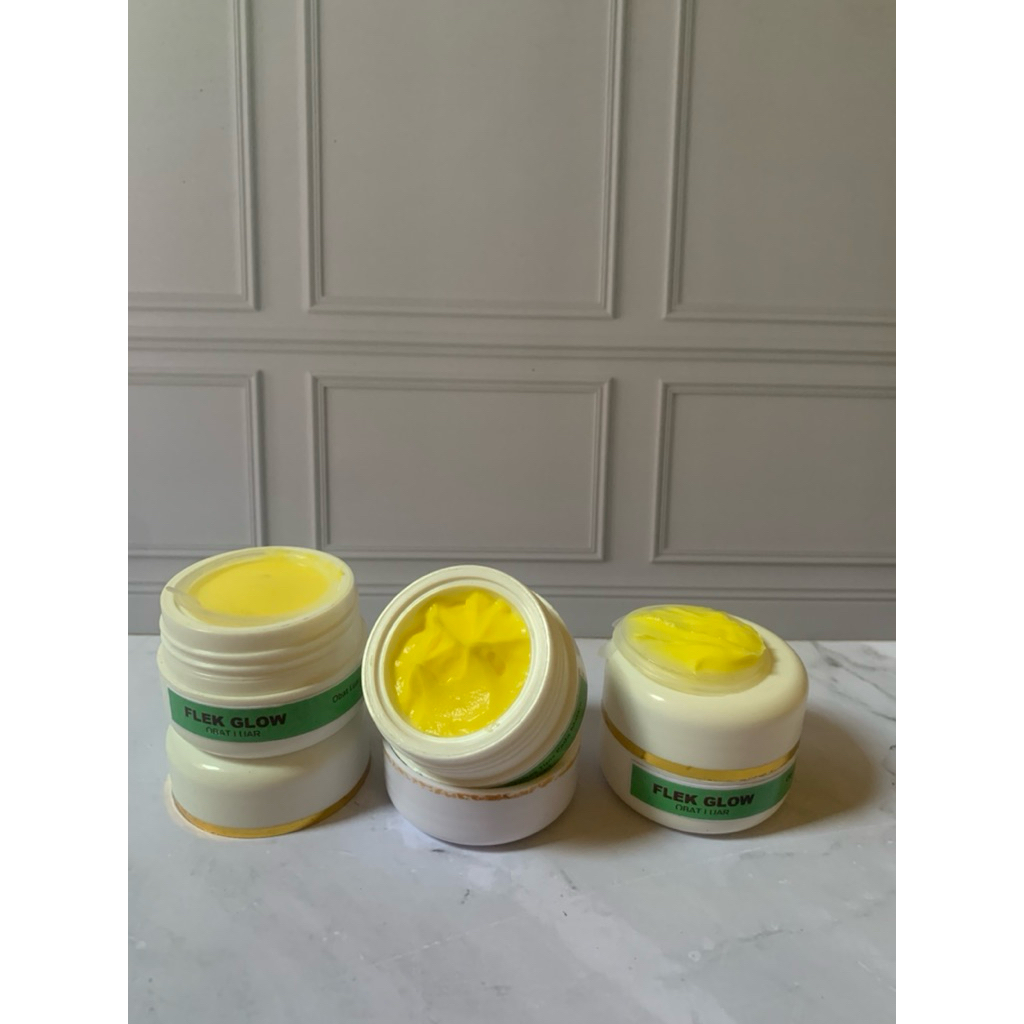 FLEK GLW ORIGINAL AMAN bu BB 100% FLEK GLOW LEBEL HIJAU TUA CREAM MALAM  FARMASI