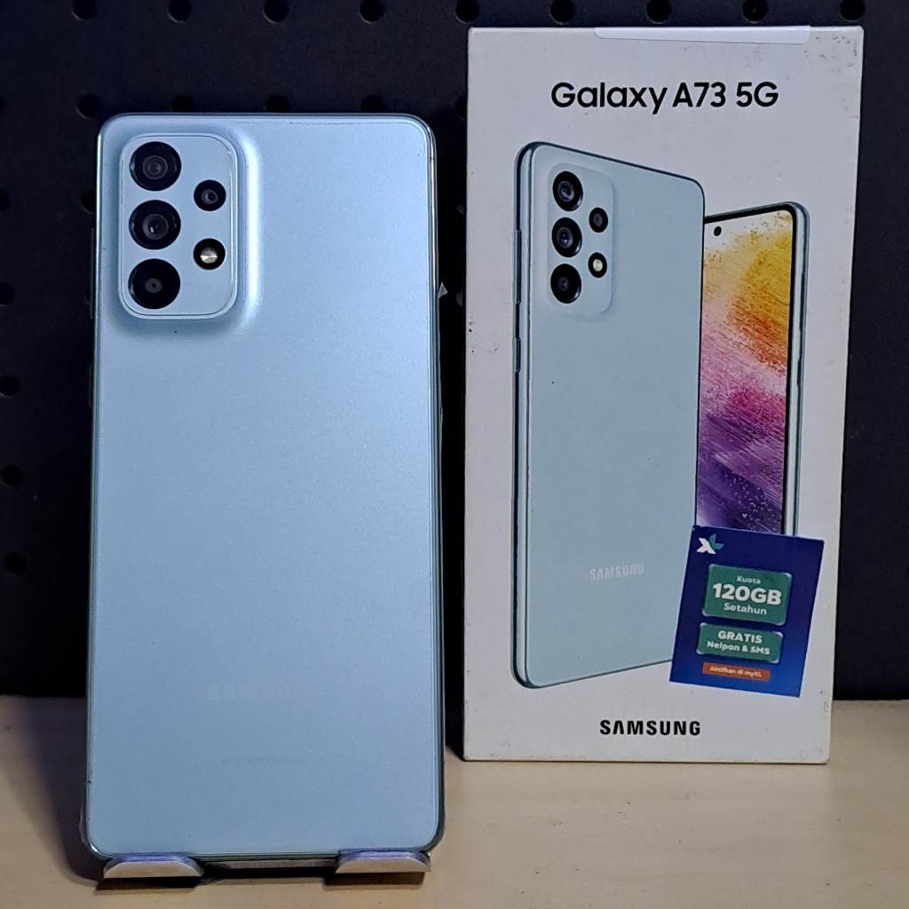 SAMSUNG A73 5G 8/256GB SECOND FULLSET BERGARANSI