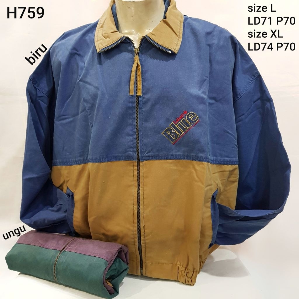 jaket pria keren model retro 90 biru ungu jumbo krem hijau murah obral