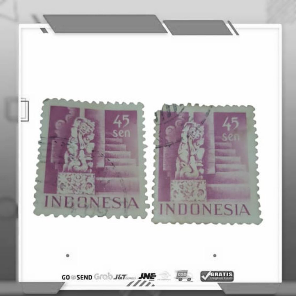Prangko Republik Indonesia Serikat RIS Seri Candi 45 Sen Used