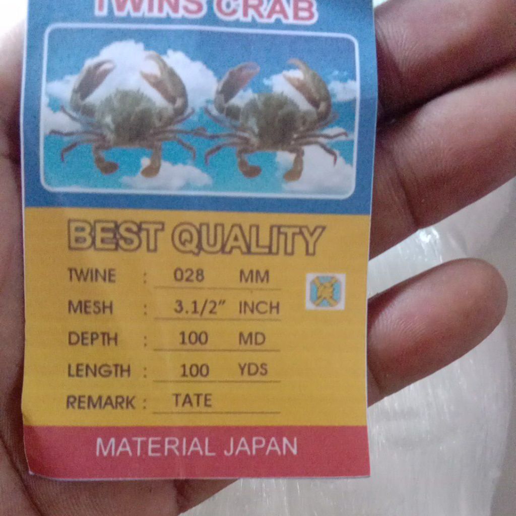 jaring senar , jaring ikan ukuran 31/2 benang 028